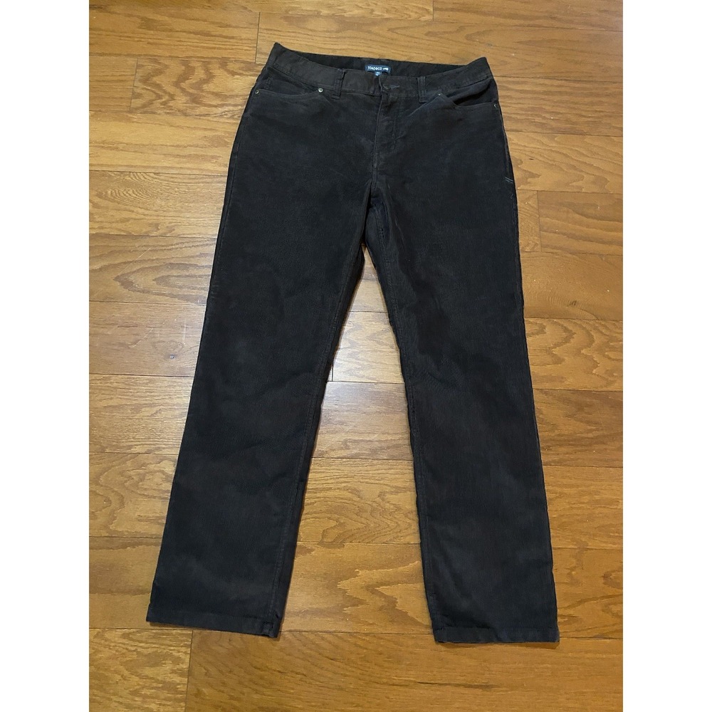 Toad & Co Pants Men's 33x30 Corduroy Brown Casual Trouser Jet Cord Lean Pant 33